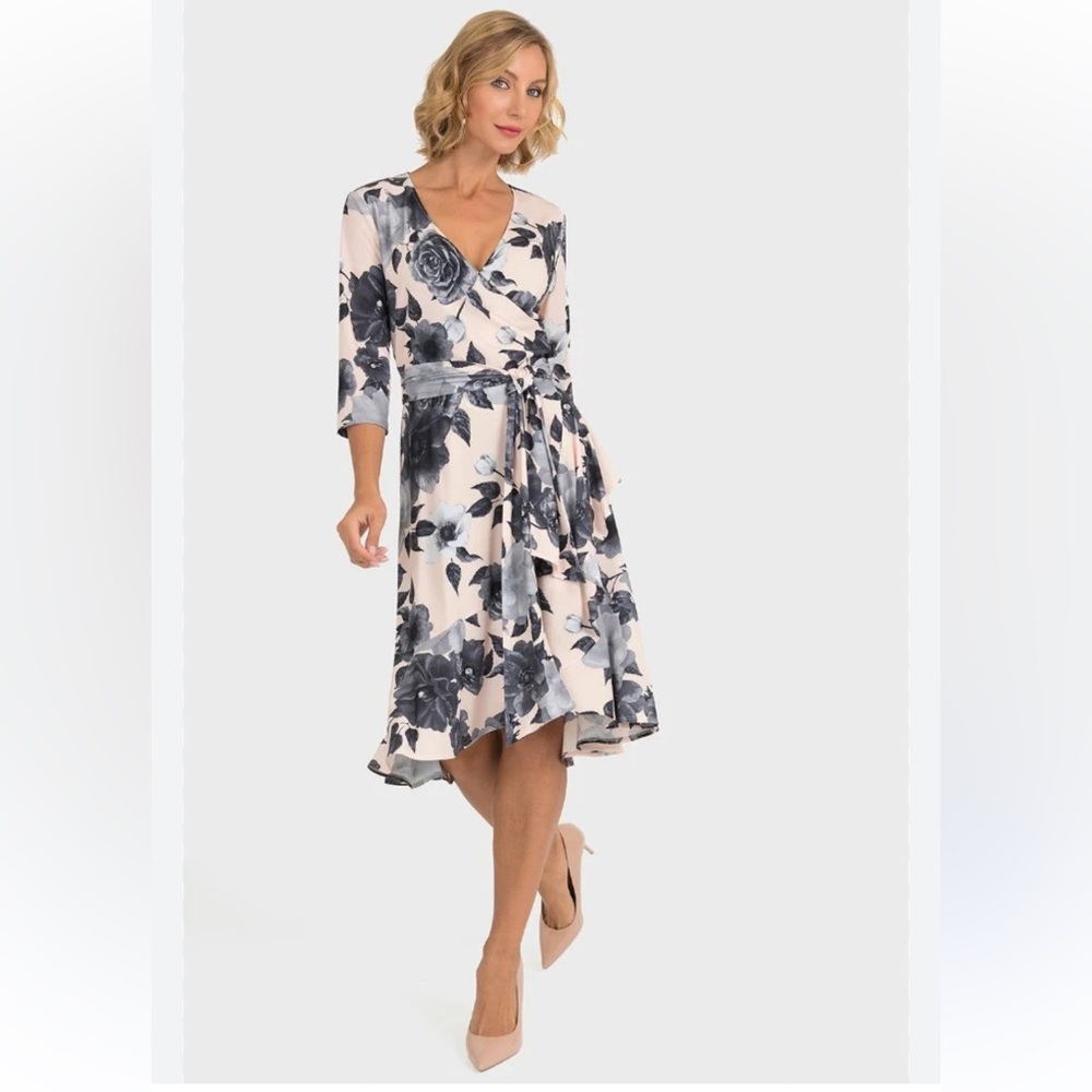 JOSEPH RIBKOFF Floral Midi Dress